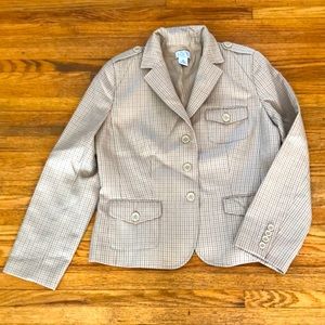 Pin checkered blazer